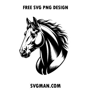 free horse head svg png
