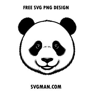 panda head svg png