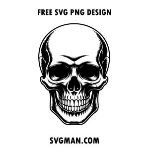 free skeleton head svg png