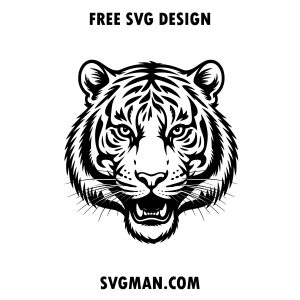 free tiger head svg png