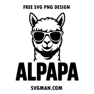 free father alpaca dad png svg