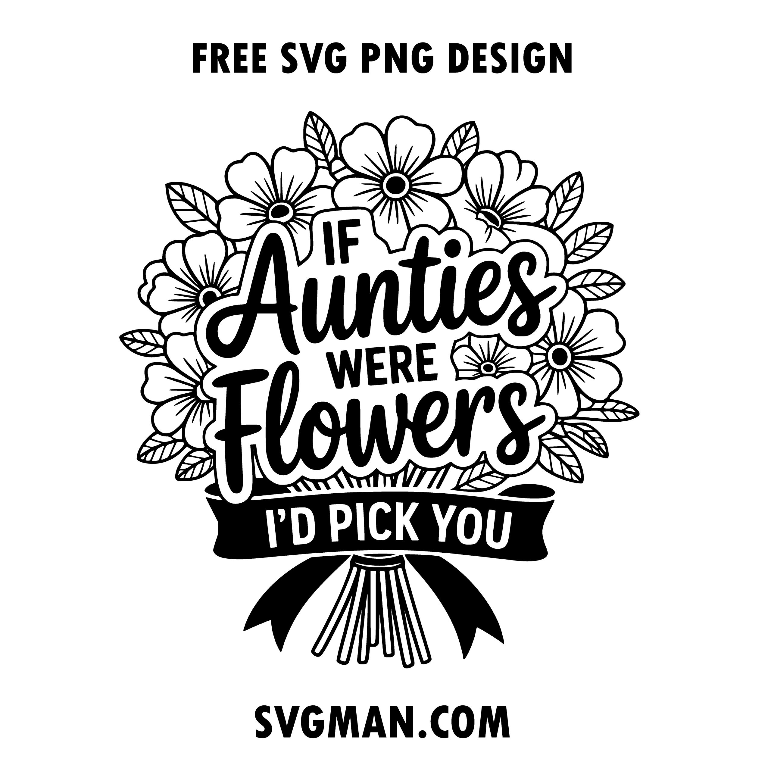 free auntie svg png