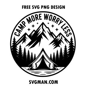 free camping hiking svg png