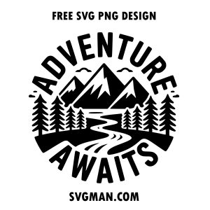 free adventure awaits svg png