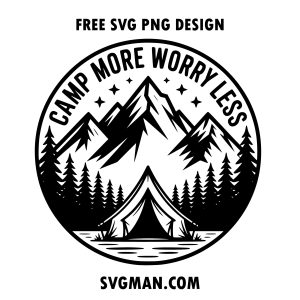 free camping hiking svg png