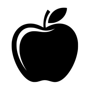 free apple svg silhouette
