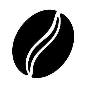 free coffee bean svg silhouette