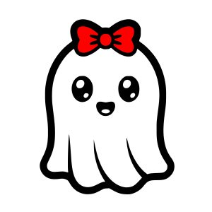 cute halloween ghost svg png design