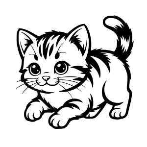 cute kawaii kitten free svg png designs