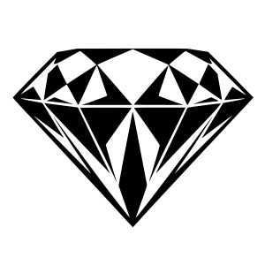 diamond free svg silhouette