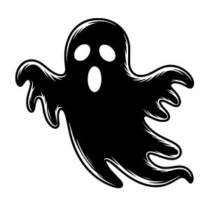 ghost halloween free svg silhouette