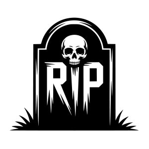 tomebstone RIP halloween free svg silhouette