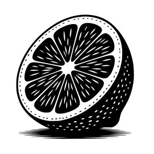 lemon slice free svg silhouette