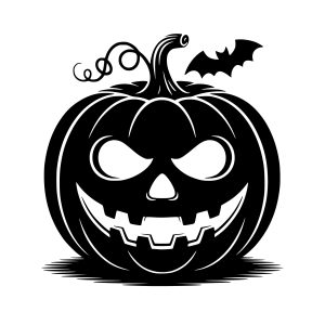 halloween pumpkin face svg silhouette
