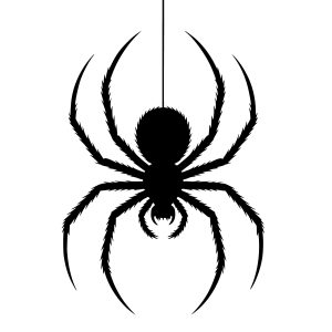 spooky halloween spider svg silhouette