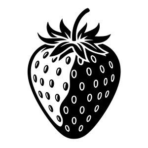 free strawberry svg silhouette