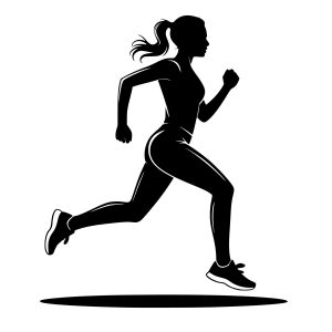 Free Woman Jogging SVG