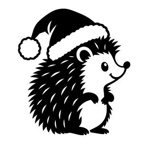 Free Christmas Hedgehog SVG