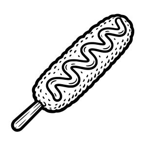 Free Corn Dog SVG