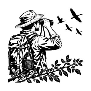 Free Bird Watcher SVG
