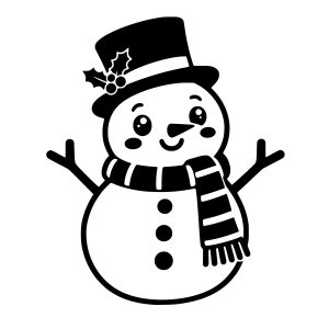 Free Christmas Snowman SVG