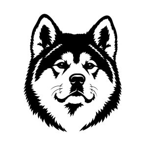 Free Akita Dog Head SVG